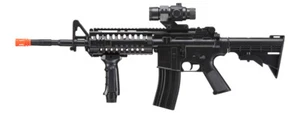 WellFire D96 Carbine Airsoft AEG Rifle w/ Scope and Grip (Color: Black) Airsoft - Picture 1 of 5