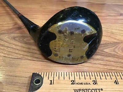 Spalding Model 15 Vintage 1 Wood RH 44.5” Original Shaft & OLD Golf Pride Grip - Image 1 of 4