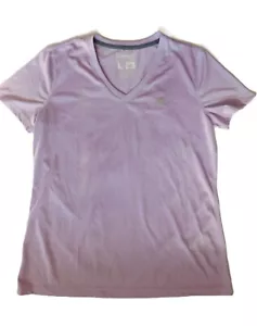Adidas Mujer Talla L Climalite Ultimate Camiseta Lavanda Camiseta Cuello en V Entrenamiento Top - Imagen 1 de 5