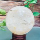 867G Natural White Crystal Clear Quartz Crystal Sphere Ball Healing Meditation