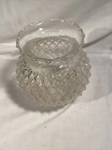 Mid Century Modern Vintage klobig geschnitten Kronleuchter Glas Globe Ersatz - Bild 1 von 7