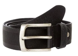 Cinturón Wrangler Geniune Cuero Zigzag Cuero Repujado en Negro - Imagen 1 de 9