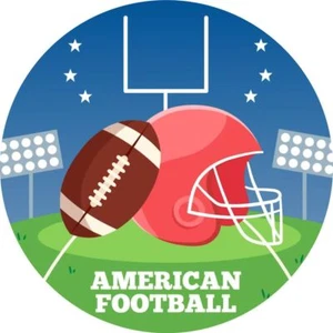 AMERICAN FOOTBALL MEDAL CENTRES - 25 mm si adatta a trofei/trofeo, inserti acrilici - Foto 1 di 2