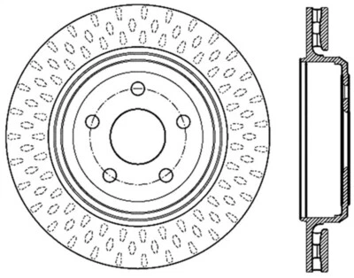Rotor de freno deportivo ranurado trasero izquierdo StopTech para Jeep SRT8 12-13 Foto 1 de 4