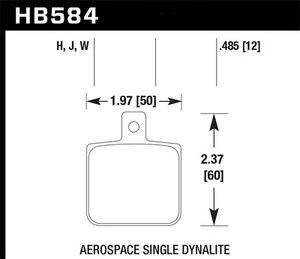 Hawk Performance HB584W.485 DTC-30 Disc Brake Pad - Picture 1 of 1