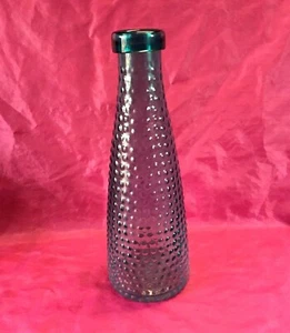 Mid Century Empoli Italian Blue Glass Hobnail Genie Bottle 16" Vase - Nice! - Picture 1 of 3