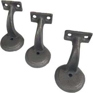 Heavy Duty Cast Iron Handrail Brackets, Railing Brackets for Support ( 3 PACK) - Picture 1 of 2