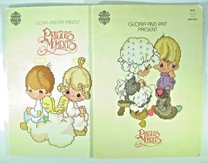 Lot of 2 Precious Moments Cross Stitch Patterns Designs By Gloria And Pat - Picture 1 of 9