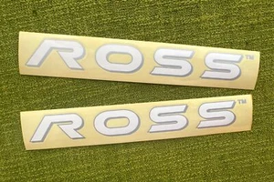 8.5” NOS Vintage ROSS BICYCLES Frame Decals Downtube/Toptube ORIGINAL AUTHENTIC - Picture 1 of 1