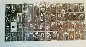 HOJA GRANDE DE TEJIDO JAPONÉS VINTAGE #2 19,5" X 9,75" ~ Artefactos Cósmicos Ray Rohr - Imagen 1 de 6