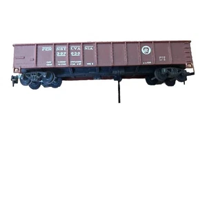 HO Scale Mantua, 43' Gondola, Pennsylvania, Brown, #397036 No Box  - Picture 1 of 3