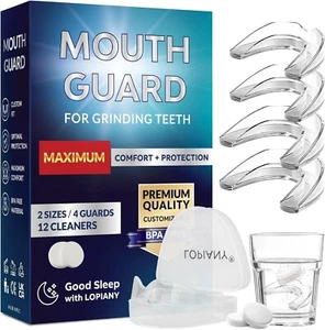 PROTECTOR BUCAL PARA RECHINAR LOS DIENTES POR LA NOCHE, PROTECTORES NOCTURNOS PARA RECHINAR LOS DIENTES - Imagen 1 de 4