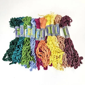 100 SK THREADNANNY EXCELLA SILKY SATIN EMBROIDERY THREADS: VARIETY OF COLORS BM - Picture 1 of 1