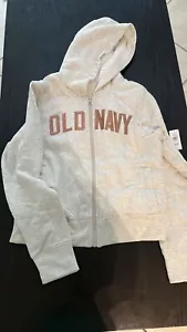 Old Navy Kids Classic Logo Full Zip Hoodie Sweatshirt Youth Girls XL (14-16) - Picture 1 of 1
