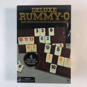 Deluxe Rummy-O 4 Triple Tier Tile Racks 106 Tiles Family Game By Cardinal - Picture 1 of 3