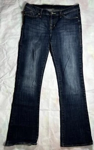 Rock & Republic Womens Size 12 Blue Straight Dark Wash Stretch Denim Jean - Picture 1 of 11