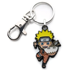 Naruto Uzumaki With Ramen Bowl Enamel Pendant Keychain - Picture 1 of 3