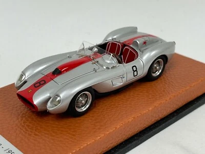 1/43 Tecnomodel Ferrari 250 Testa Rossa Del 1956 In Argento Rosso Auto #8 #01/40 - Immagine 1 di 4