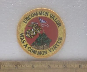 US Marines Corps – Iwo Jima Uncommon Valor was a Common Virtue Embroidered Patch - Picture 1 of 1