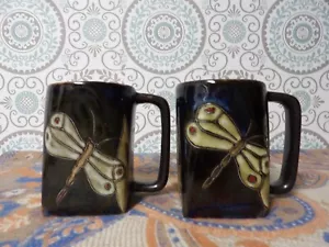 MARA DRAGONFLY MEXICO COFFEE MUG SET OF TWO - Picture 1 of 3