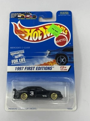 Hot Wheels 1997 First Editions Premiere Black Mercedes C-Class #516 A2 - Image 1 of 4