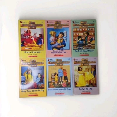The Baby Sitters Club Books #1-6 Set Paperback Kristy Claudia Mary Anne Stacey - Image 1 of 4