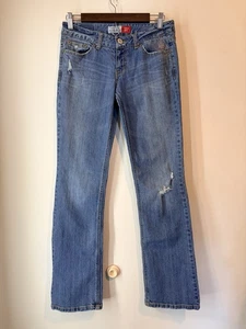 Vintage Y2k Aeropostale Low Rise Chelsea Skinny Bootcut Jeans Gr. 5/6 Light Was - Bild 1 von 9