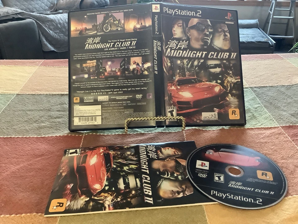 Midnight Club II Used PlayStation 2 2003 PS2 Awesome Fun Game Free USA Shipping - Image 1 of 1