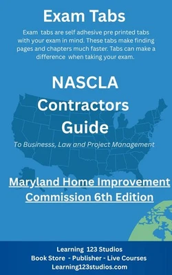 MARYLAND NASCLA CONTRACTORS GUIDE 6th -   Tabs only  Foto 1 de 4