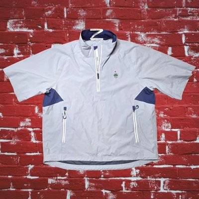 Pullover de lluvia Merion Golf Club Zero Restriction Power Torque 1/4 cremallera XL gris usado en excelente estado Foto 1 de 4