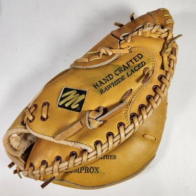 MacGregor Leather Catchers Mitt - RHT Scoop Toe Deep Pocket Pro Hinge BBCMPROX  - Image 1 of 4