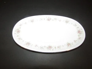 Noritake Ireland THORNTON 3160 OVALADO Mantequilla/Relish 9 1/8" Plato Rosa/Blanco Floral - Imagen 1 de 5
