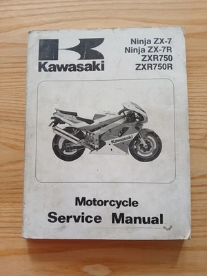 KAWASAKI 1991 NINJA ZX-7/ZX7-R/ZXR750/ZXR750R MANUAL DE SERVICIO 99924-1139-01 Foto 1 de 2