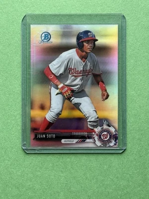 Juan Soto 2017 Bowman Draft Chrome Refractor #BDC-162 RC - Image 1 of 2
