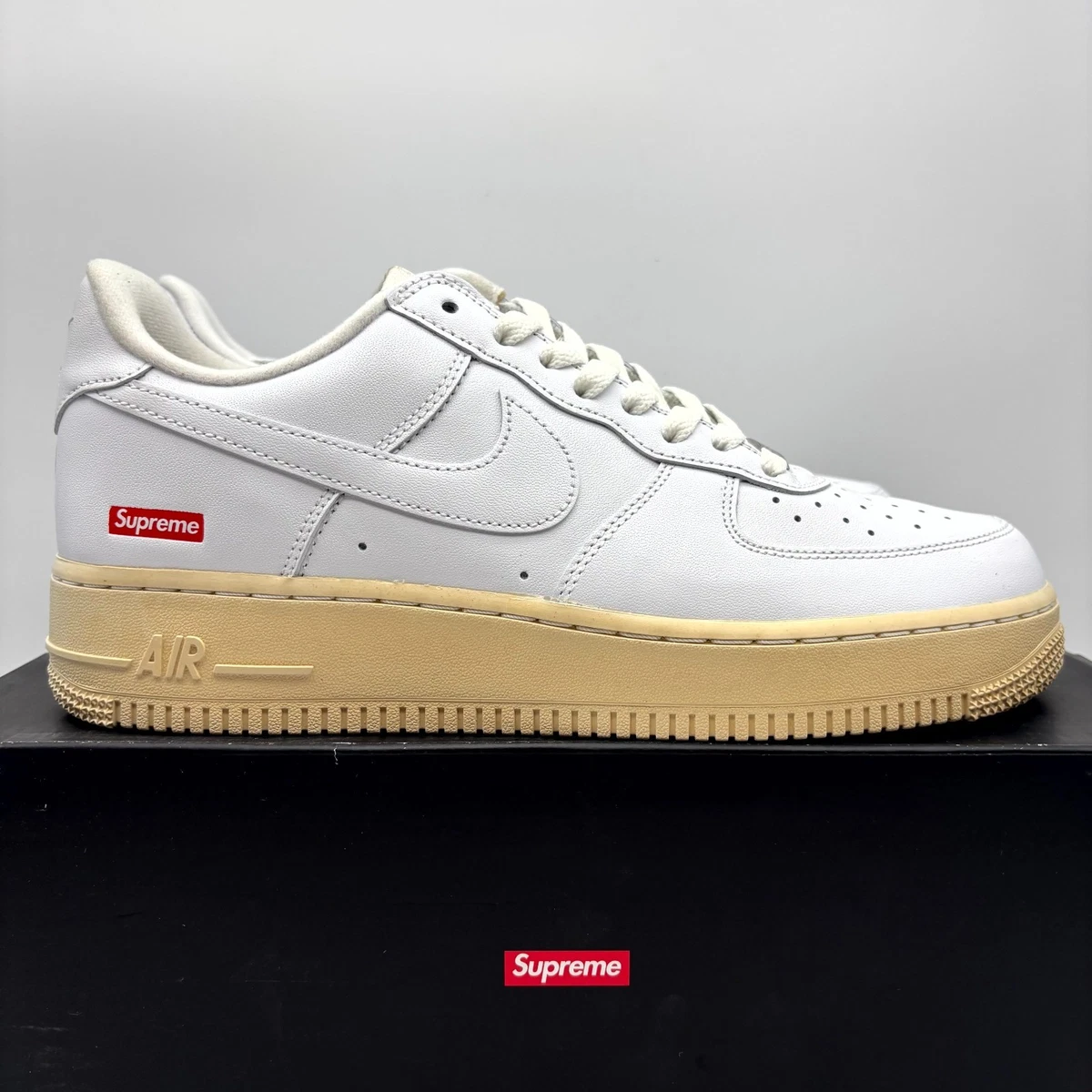 Nike Air Force 1 Supreme White | eBay