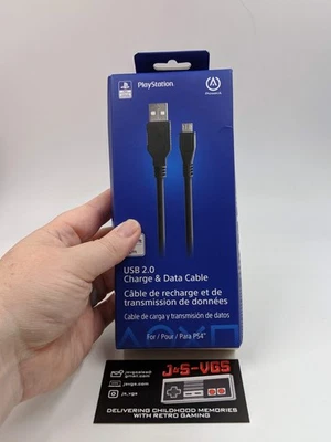 Cable de carga PowerA USB 2.0 para Playstation 4 - Negro Foto 1 de 4