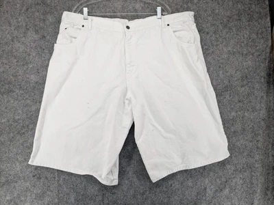Pantalones Cortos Solo Para Hombres 48 Blancos Denim Auténticos Hechos en EE. UU. Algodón Pesado Mancha Ropa de Trabajo Foto 1 de 4