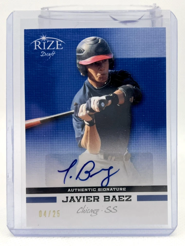 Leaf Rize Draft 2012 25/04 Javier Báez autógrafo de novato Foto 1 de 2