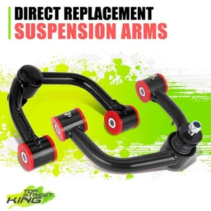Par de brazos de control superiores delanteros negros estilo OE para Toyota Tundra Sequoia 00-07 - Imagen 1 de 6