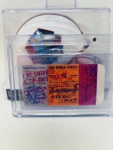 1960 world series ticket Autographed-JSA Certified!!!!! Mazeroski Richardson Law - Picture 1 of 4