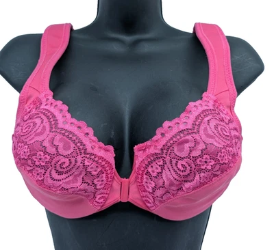 NOVO SUTIÃ 34B Glamorise fecho frontal fio maravilha rosa 1245 - Imagem 1 de 4