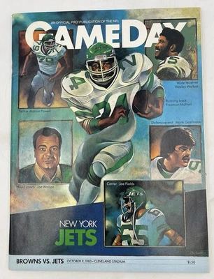 1983 Cleveland Browns  VS  NEW YORK JETS/ Oct 9/Gameday magazine - Image 1 of 4