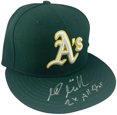 Mark Mulder autographed signed inscribed New Era Hat MLB Oakland Athletics PSA - Image 1 of 2