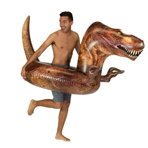 T-REX DINOSAURIO JUMBO Piscina Flotador Animal Anillo Tubo Piscina Caramelo - Imagen 1 de 4