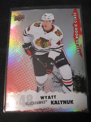 WYATT KALYNUK 2021-22 Upper Deck '21-22 Rookie Comm. Class RED #RC-10 Blackhawks - Image 1 of 2