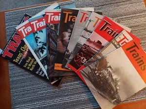 Trains Magazines, 10 Issues Between 1944 And 1999 - Picture 1 of 3