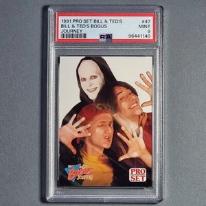 1991 Pro Set Bill & Teds Excellent Adventure #47 Journey PSA 9 come nuovo Keanu Reeves - Foto 1 di 1