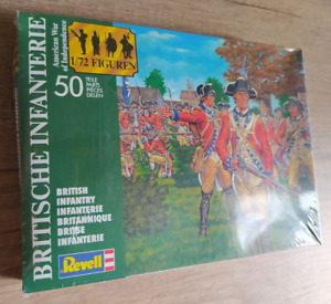 REVELL 1/72 2560 British INFANTRY American War Red Coats RARE Complet