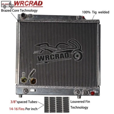 Aluminum Radiator Fit Mercedes-Benz C123 / S123 / W123 300 C Turbo D/300 T 2-Row - Image 1 of 4