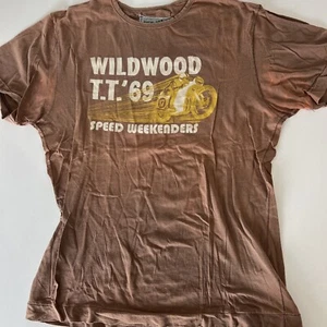 Z Brand Mens T Shirt Brown Size S Wildwood Speed Weekenders So Cal - Picture 1 of 11